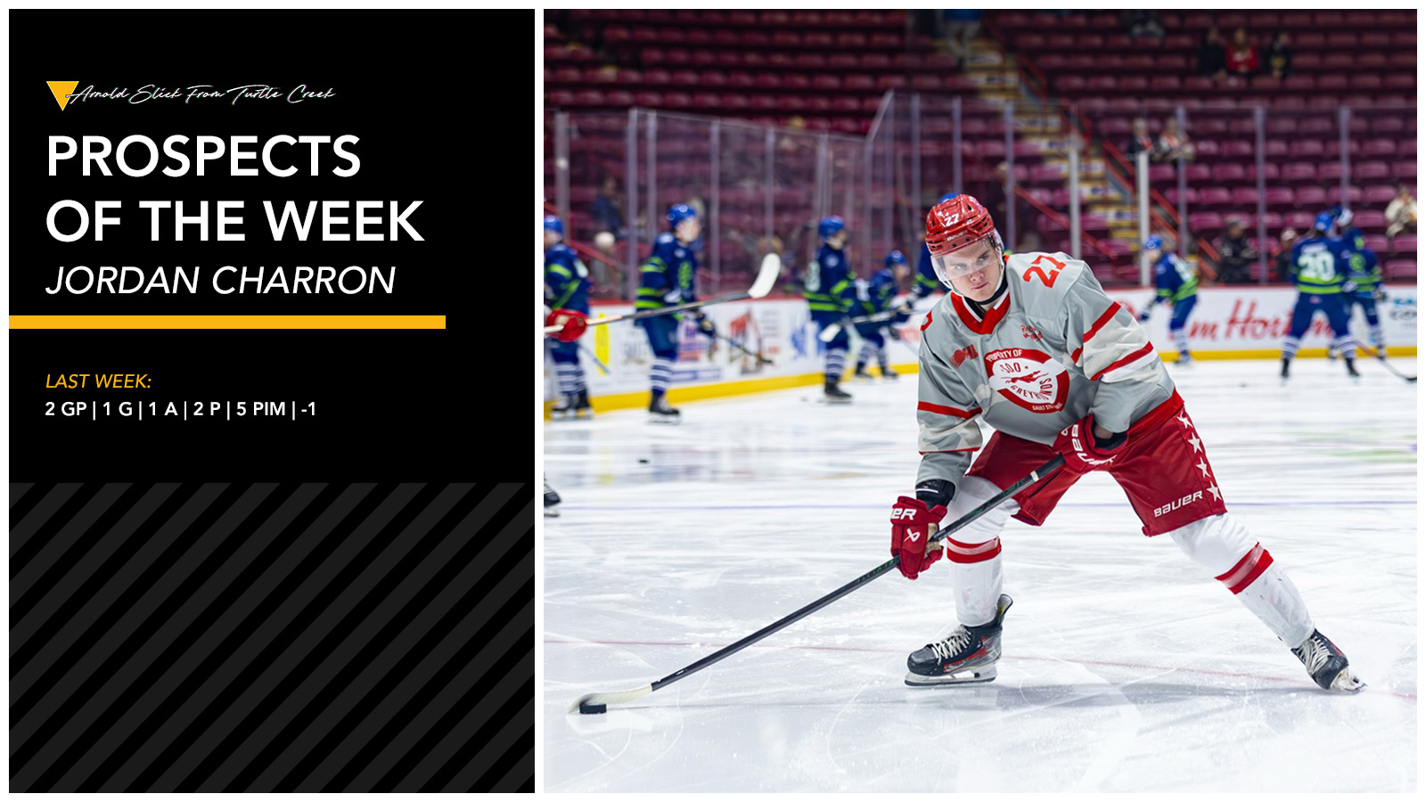 Jordan Charron Continues To Produce For Soo Greyhounds