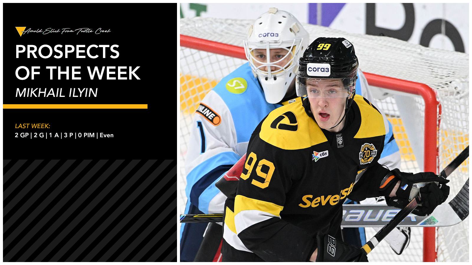 Penguins Prospect Report: Mikhail Ilyin Breaks Scoring Slump With Two-Goal Week For Severstal Cherepovets